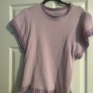 Purple and Lavender Knit Top
